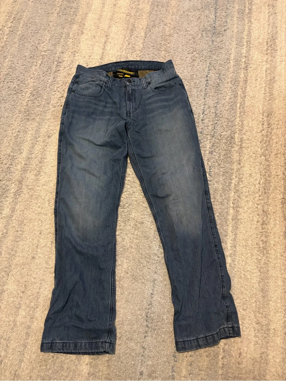 Klim K Fifty Motorcycle Riding Jeans - Size 34 Regular - Cordura Denim w/ D3O Ar
